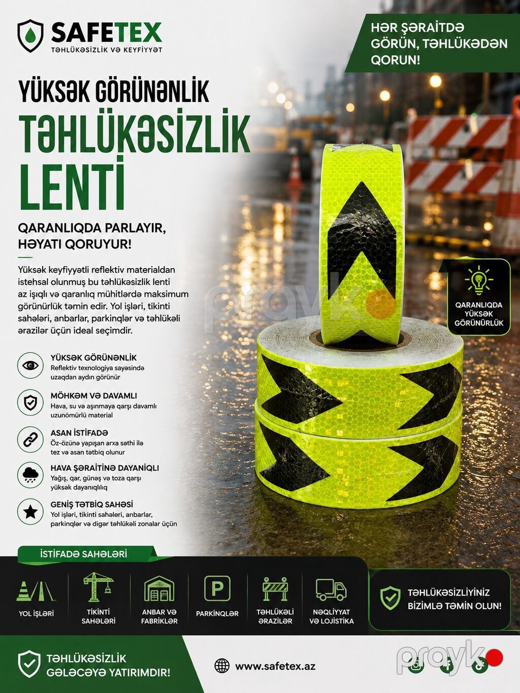 Safe TEX yol və parklanma təhlükəsizliyi məhsulları 1) No Parking — Avtoşoför dəstləri, Bakı (8)