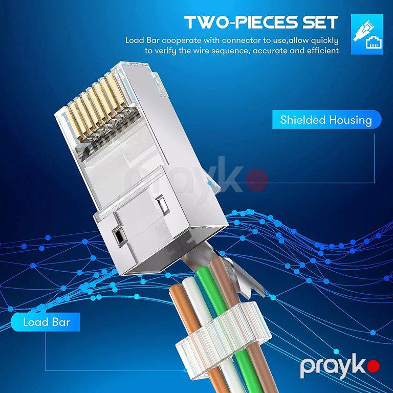 ZoeRax RJ45 Cat7 Jack Modular Plug — Şəbəkə və server avadanlığı, Bakı (3)