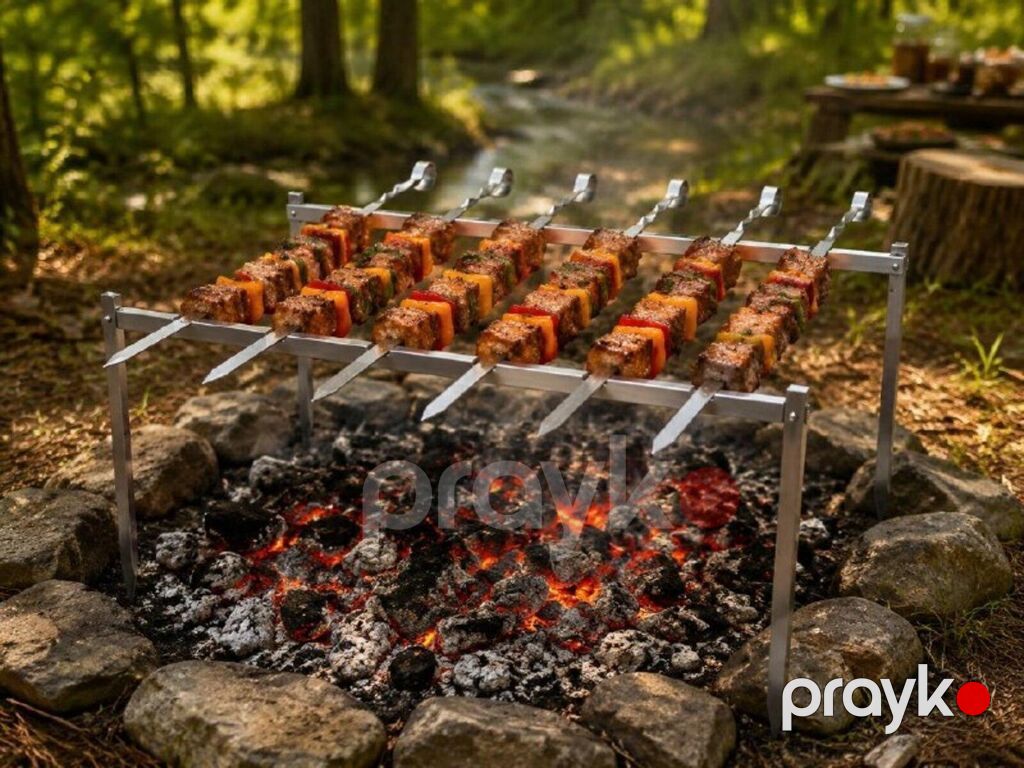 Şiş 6 pcs dəmirli Şiş 6 pcs dəmirli Çöl şəraitində istifadəyə uyğun — Mangal və aksesuarları, Bakı (3)
