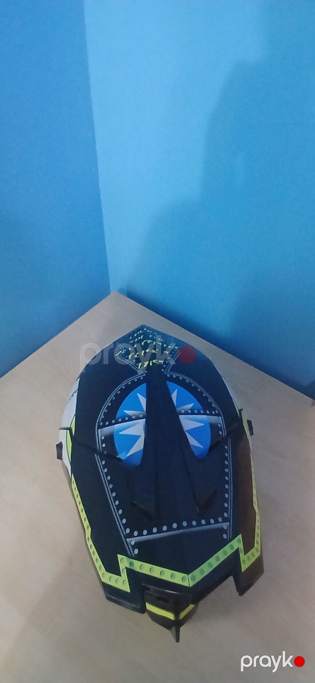 Motokros/full-face kaska - Dizayn: Qara-ağ-sarı rəng sxemi, “shark — Motosiklet geyimi, Bakı (5)