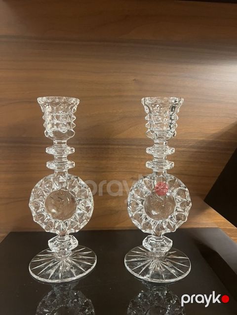Kristal şamdan dəsti (2 ədəd) Cütü 40 — Bakı