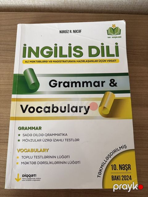 Məhsul: İngilis dili üzrə dərs vəsaiti – “Grammar & Vocabulary” — Digah