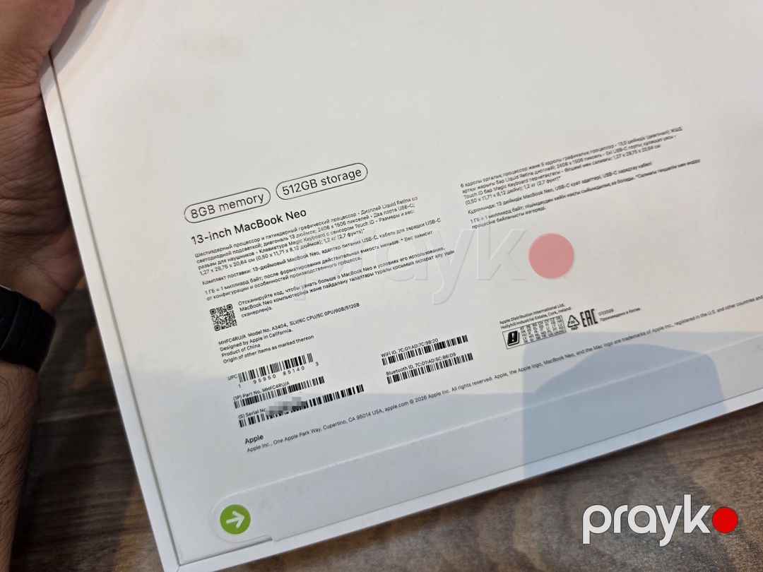 Apple Macbook Neo 13 inch 8Gb/512Gb Silver — Noutbuklar, Bakı (3)