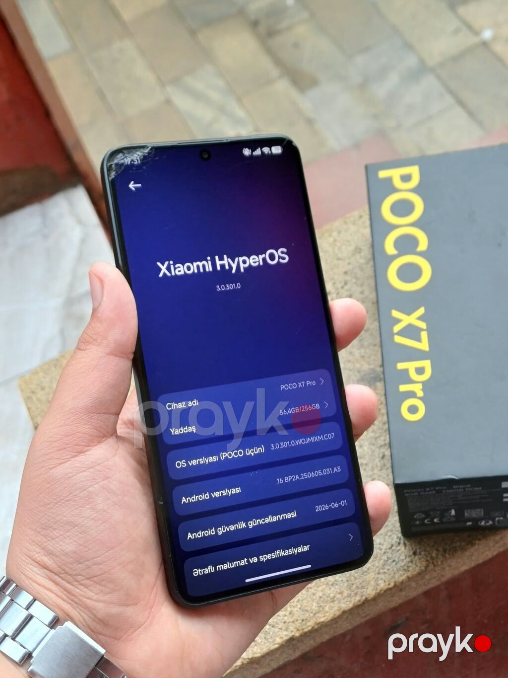 Poco X7 Pro, 256 GB, rəng - Qara, Sənədlərlə, Face ID, Zəmanət — Xiaomi, Bakı (4)
