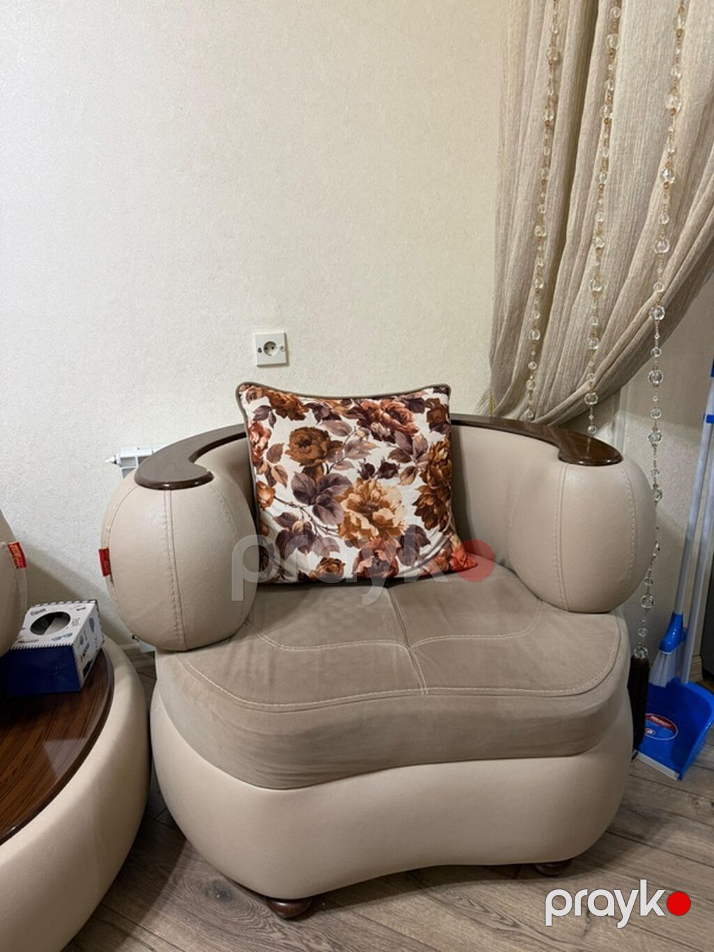 Mebel dəsti – dalğavari dizaynlı divan və 2 ədəd kreslo - Dizayn — Yumşaq mobilya dəstləri, Bakı (3)