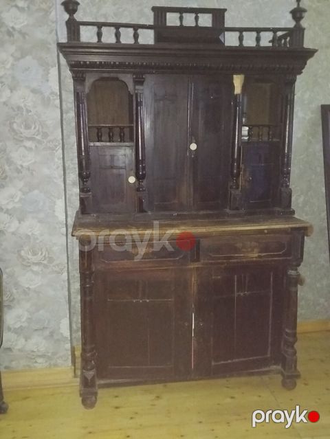 Qiyməti 850 AZN. Antik taxta bufet/kredensa - Material: tam ağac — Bakı