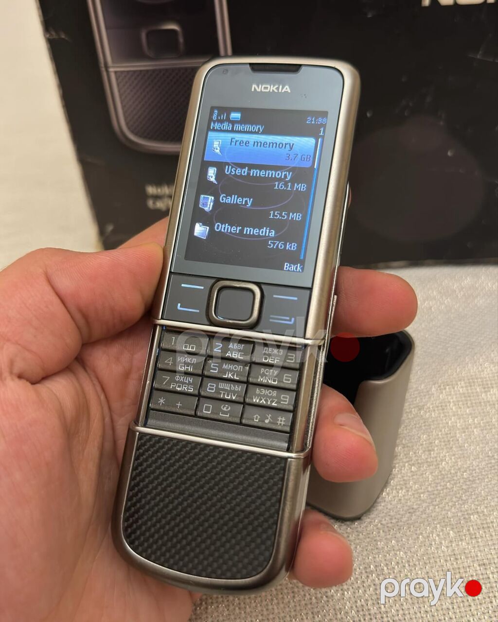 Nokia 8 Sirocco, 4 GB, rəng - Boz, Düyməli — Nokia, Quba (8)