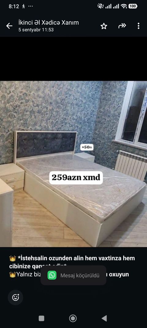 İstehsalin ozunden alin hem vaxtinza hem cibinize qənaət edin — Çarpayılar