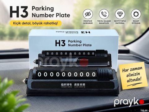 Avtomobil üçün nömrə qabı H3 Maşın üçün Nömrə Qabı H3 — Bakı