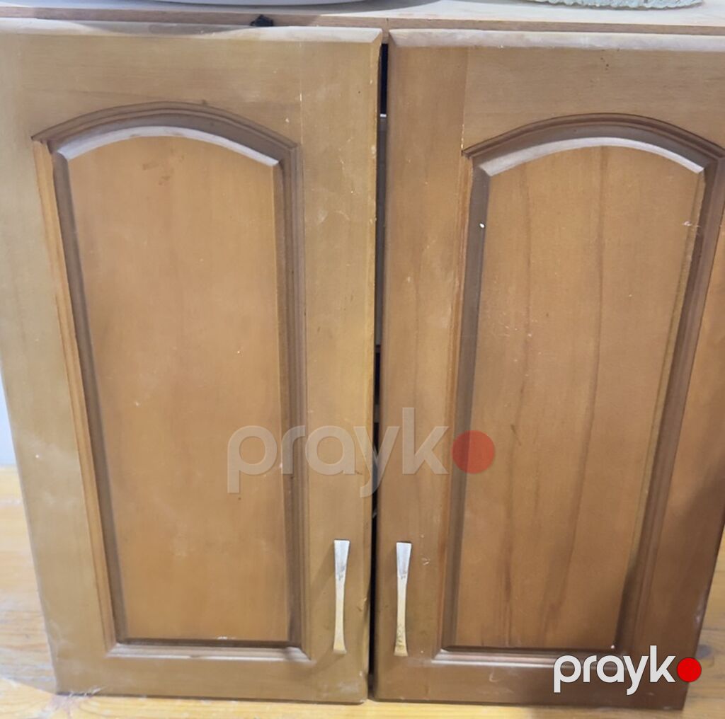 Mətbəx mebel dəsti – fıstıq ağacındandır Üst hissəsi 6 ədəddi real — Mətbəx mobilyası, Bakı (5)