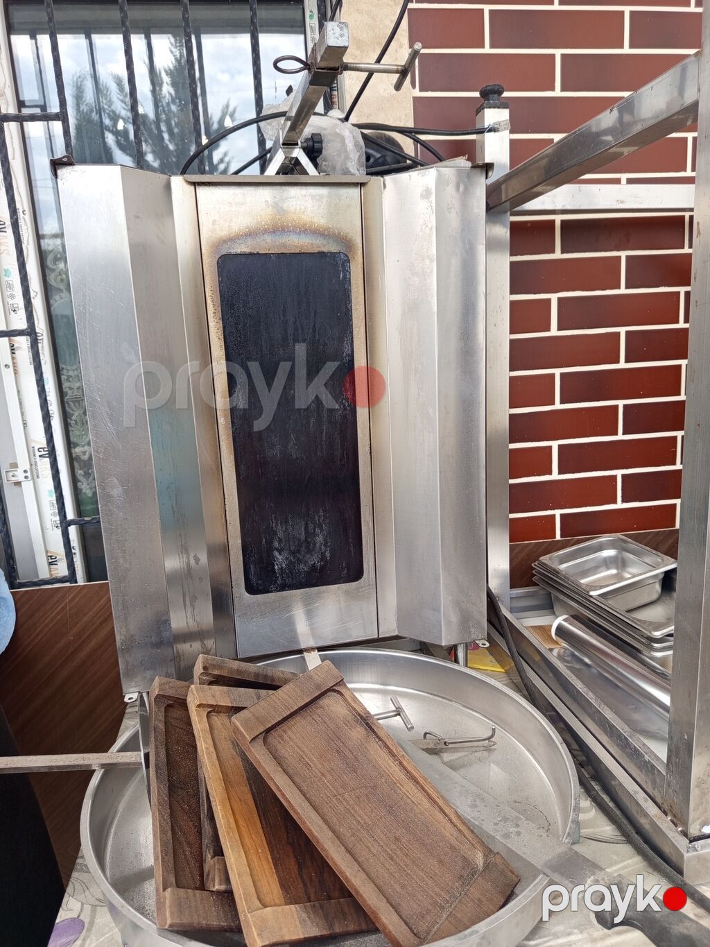 Doner/Kebab avadanlıqları paketi Tərkibi: - Şaquli doner aparatı — İsitmə avadanlığı, Digah (3)
