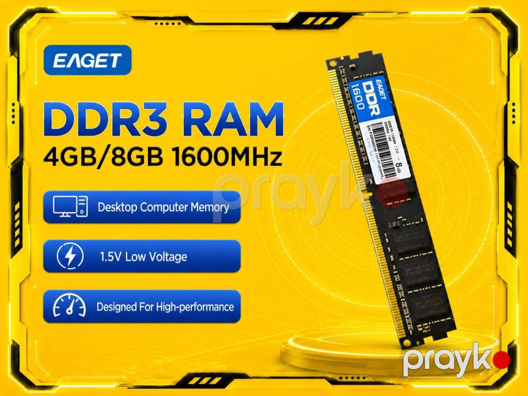 RAM Eaget DDR3 8GB 1600MHz — Kompüterlər və noutbuklar, Bakı (2)