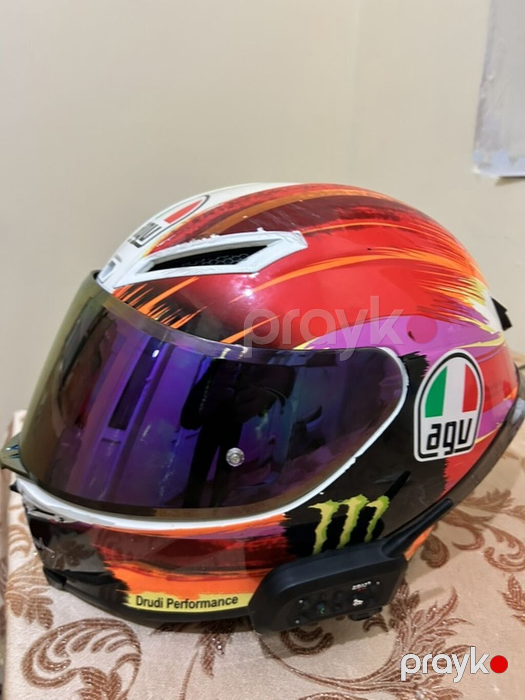 AGV tam üzlü motosiklet dəbilqəsi – xüsusi dizayn - Brend: AGV - Növ — Motosiklet geyimi, Bakı (2)