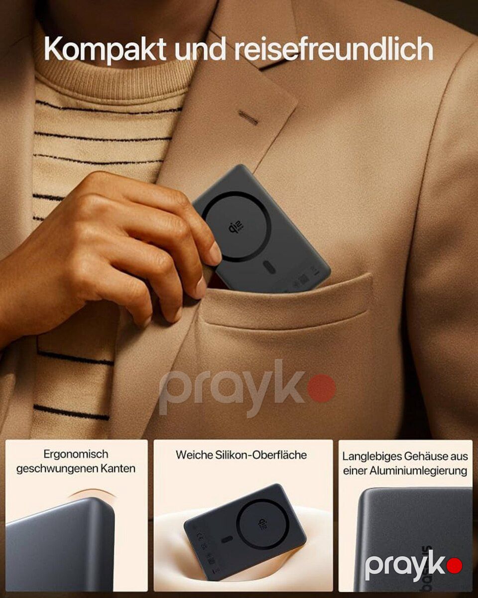 Baseus Magsafe powerbank qi2.2 25W — Smartfonlar, Bakı (5)