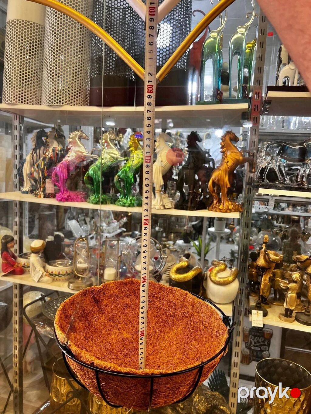 Dibçək qabı saman (sallanan) Bu dekorativ asma bitki qabı, bağçanızı — Bitki qabları, Bakı (2)