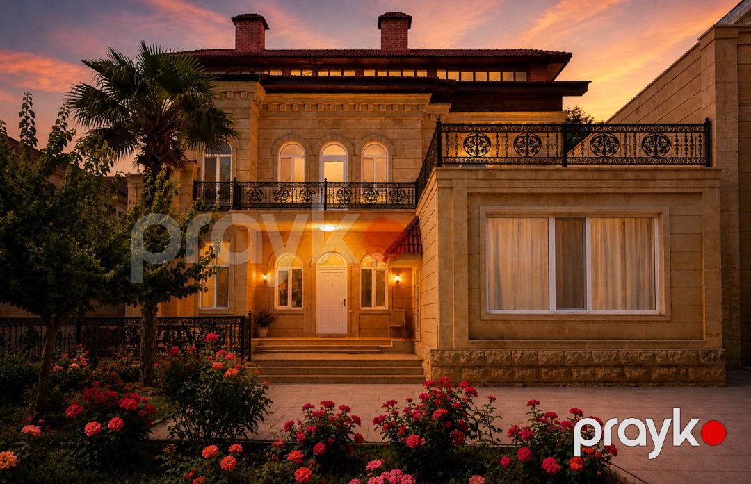 Satılır 6 otaqlı həyət evi/bağ evi 550 m² — Ev, villa, Bakı (9)