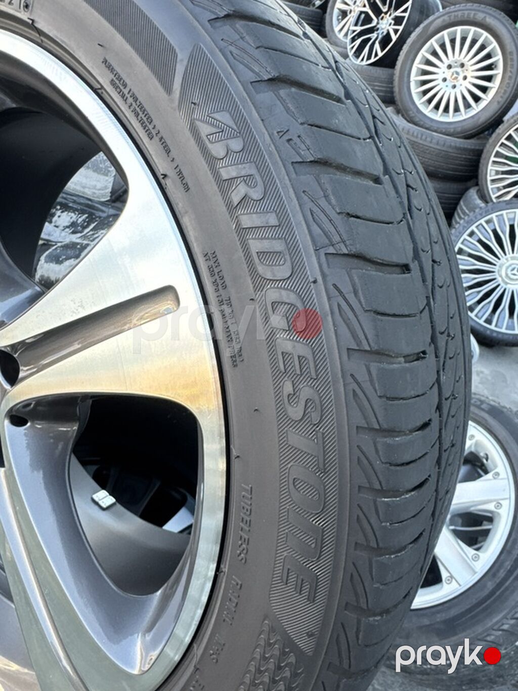 Mercedes-Benz orijinal yüngül lehimli disk + Bridgestone Turanza — Diskləri, Bakı (2)