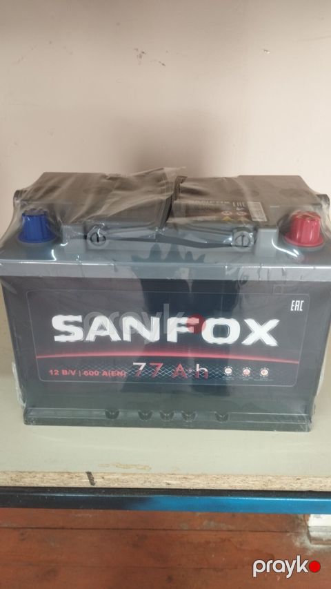 Sanfox avtomobil akkumulyatoru - Tutum: 77 Ah - Gərginlik: 12 V — Bakı