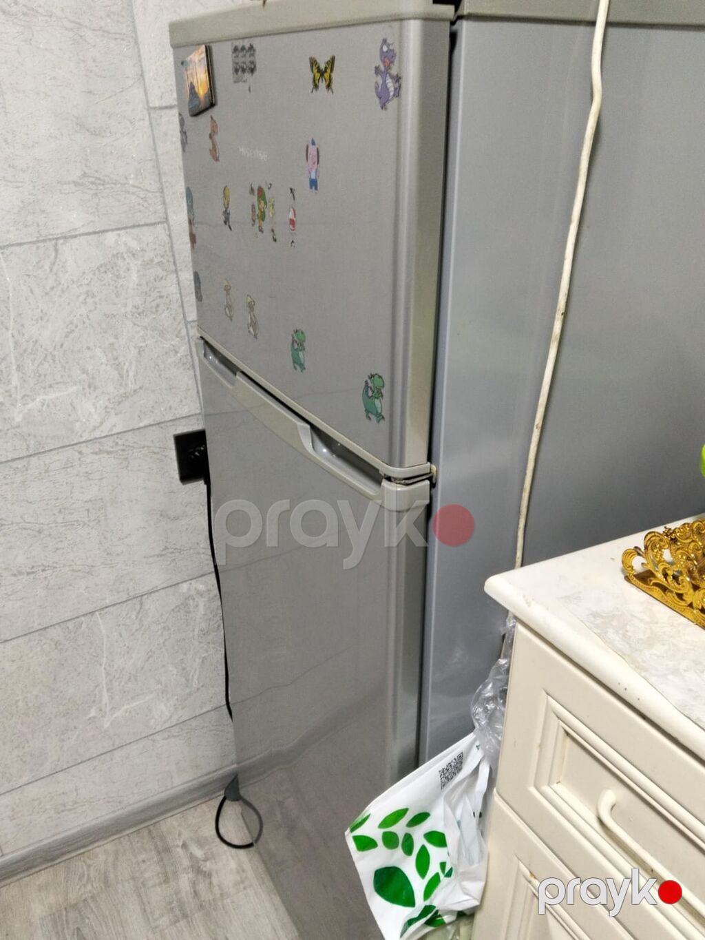 İşlənmiş 2 qapılı Hisense Soyuducu Satılır, rəng - Gümüşü — Soyuducular, Masazır (3)