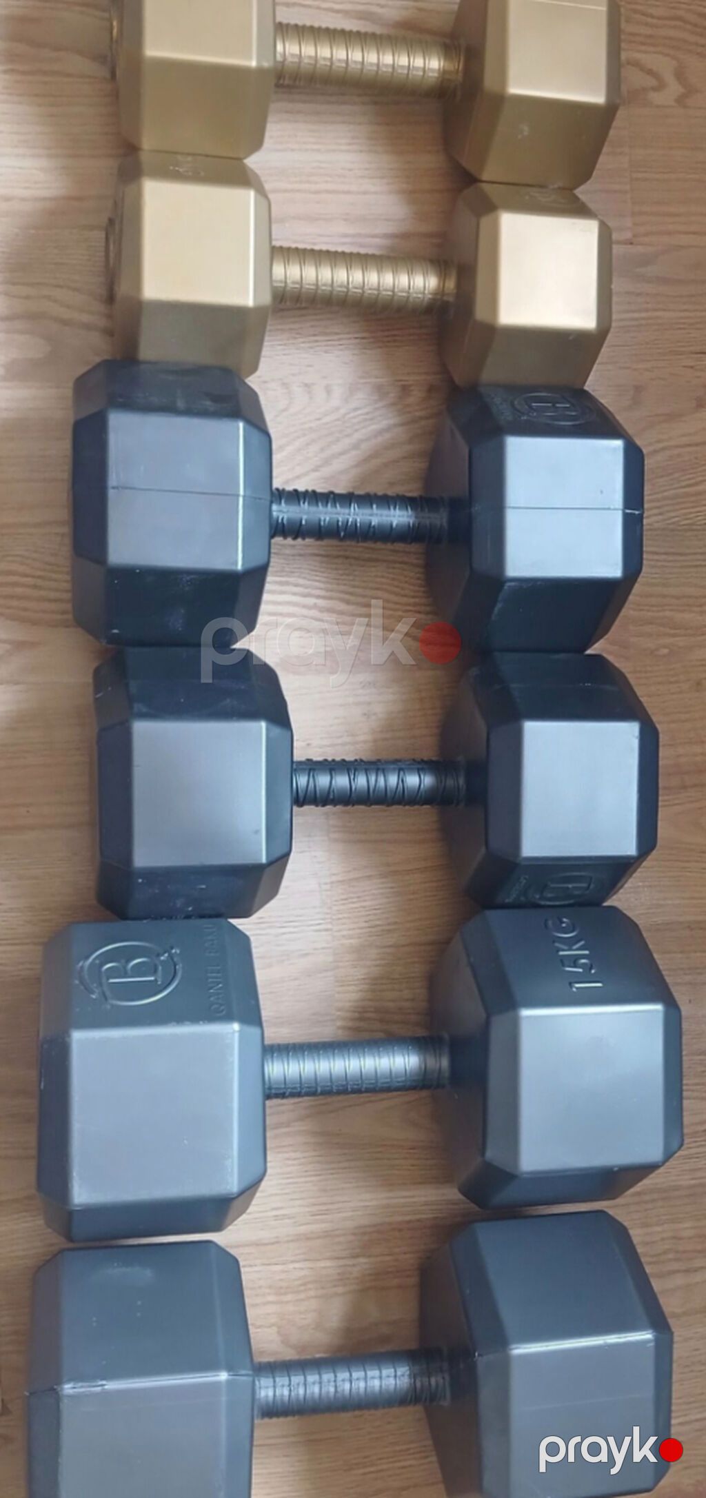 5-10-15 kilo cut qanteller.sekildekilerdir ela vəziyyətdədir — Dumbbellər, barbelər, diskləri, Bakı (3)