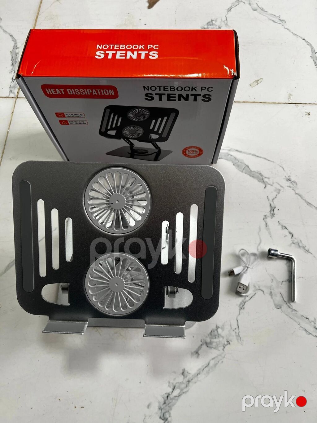 Kompyuter stendi Fanlı Metal Noutbuk Altlığı – Soyuducu Sistemli — Noutbuk aksesuarları, Bakı (5)
