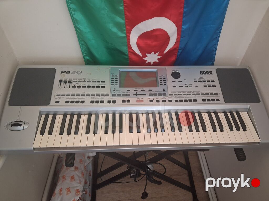 Korg Pa50 aranjor sintezator ayaqliq ve çantasi orgilandir üstunde — Pianino və digər klaviş alətləri, Bakı (2)
