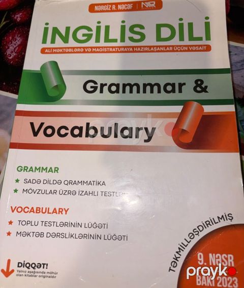 Məhsul: “İngilis Dili – Grammar & Vocabulary” (Nərgiz R. Nəcəf, NR — Bakı