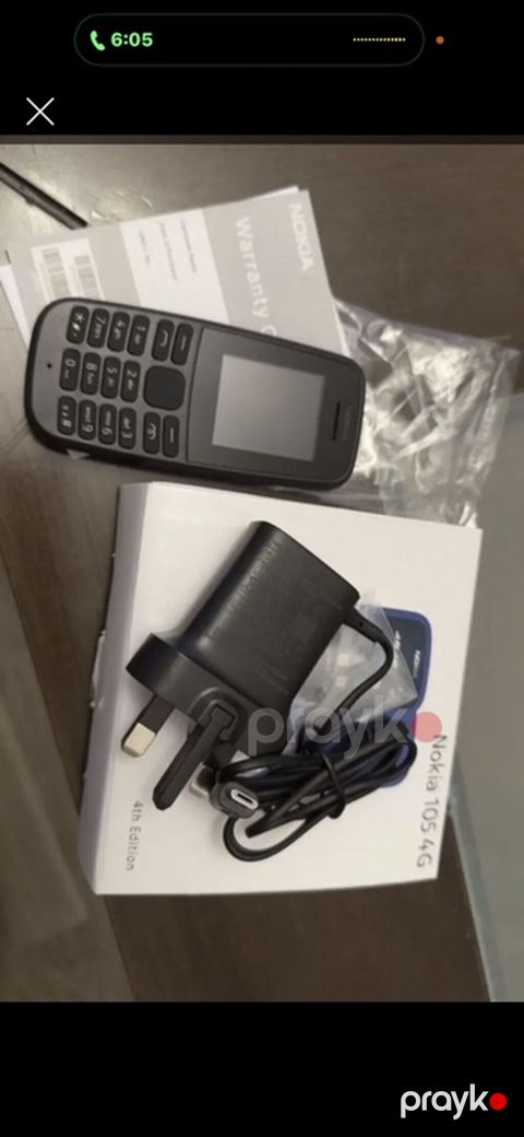 Nokia 105 4G, rəng - Qara, Sənədlərlə — Bakı