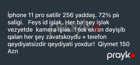 IPhone 11 Pro, 256 GB, Face ID — Gəncə