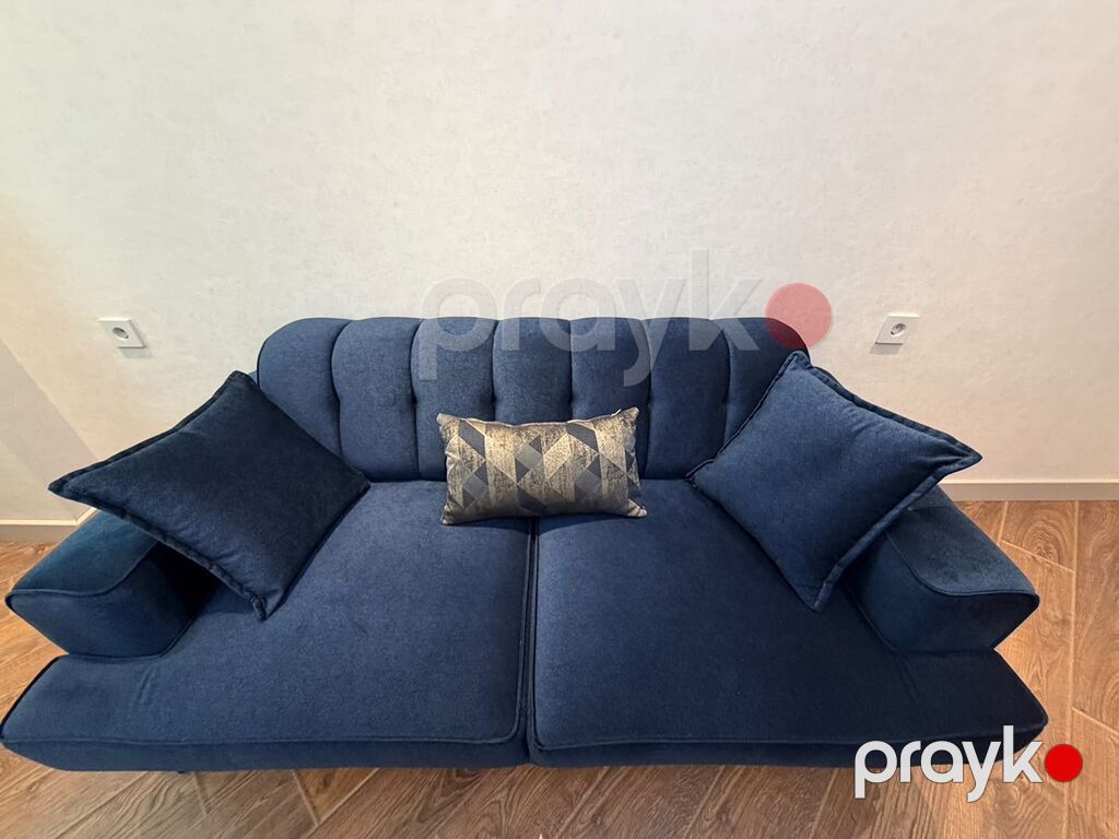 Məhsul: İki nəfərlik yumşaq divan - Rəng: Tünd göy (navy) - Material — Divanlər, Digah (10)