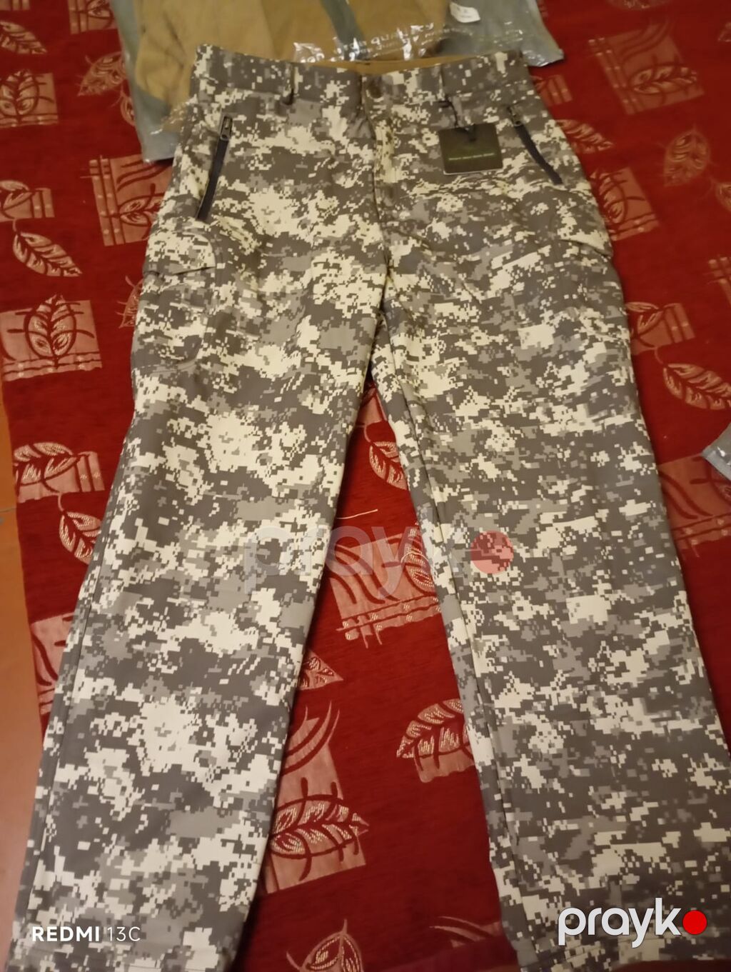 Kamuflyaj naxışlı kapüşonlu softshell qışlıq/keçid mövsümü gödəkçə — İdman geyimi, Bakı (9)