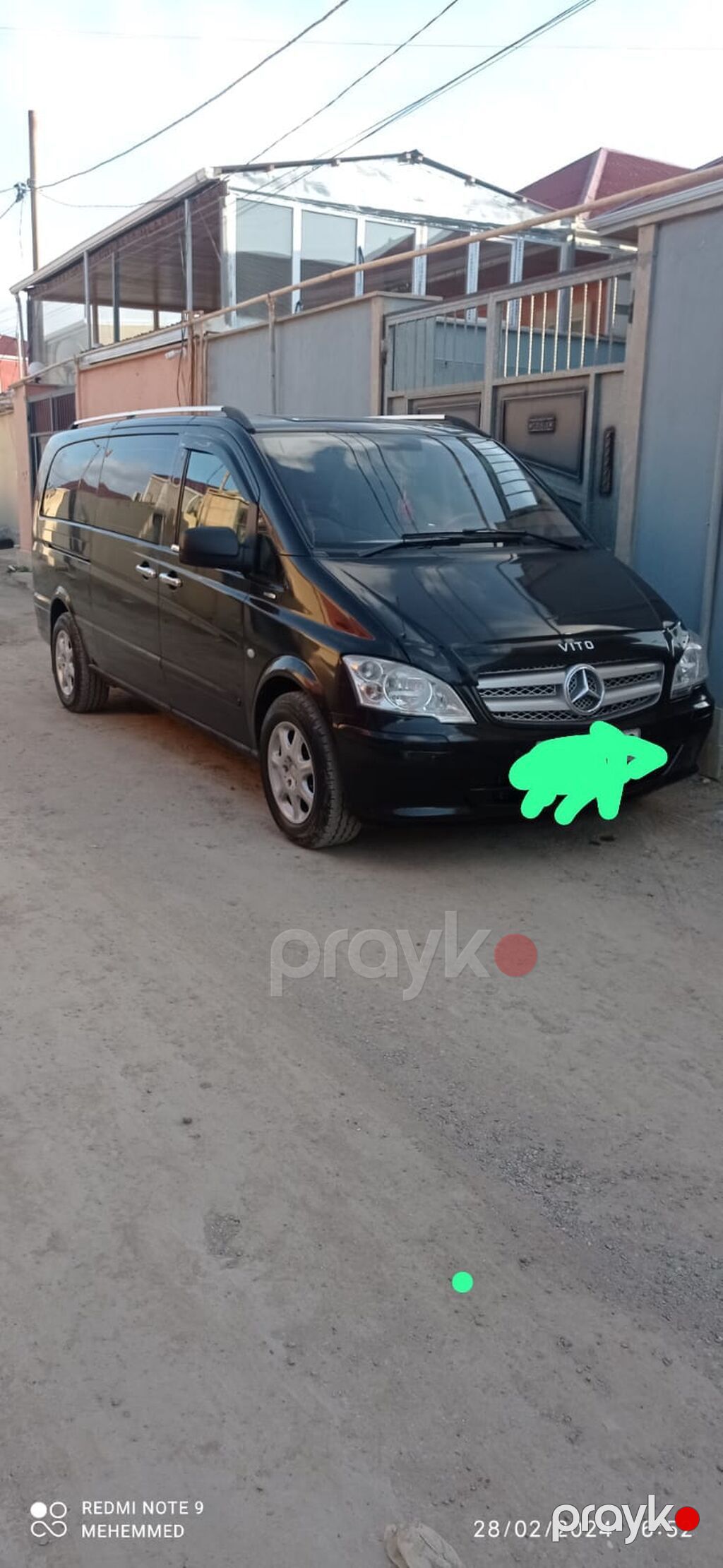 Mercedes-Benz Vito miniven Xüsusiyyətlər: - Korpus: uzun kuzov, qara — Avtomobillər, Bakı (7)