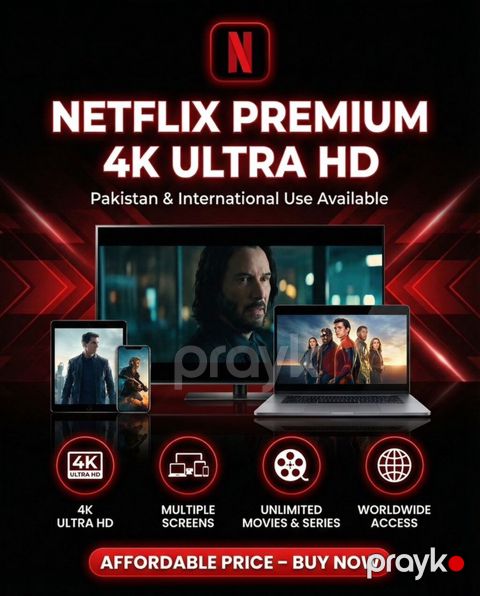 Netflix Premium 4K Ultra HD hesab aylıq 7.99 hesab verildikten sonra — Bakı