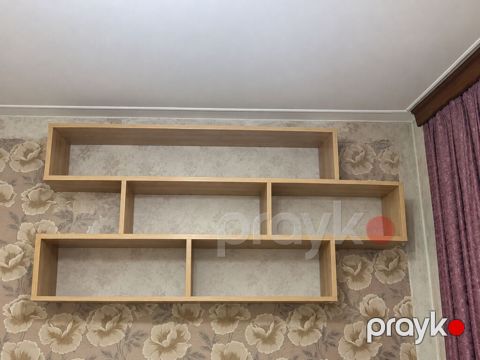 Divar üçün modul rəf sistemi - Material: ağcaqayın tonunda — Bakı