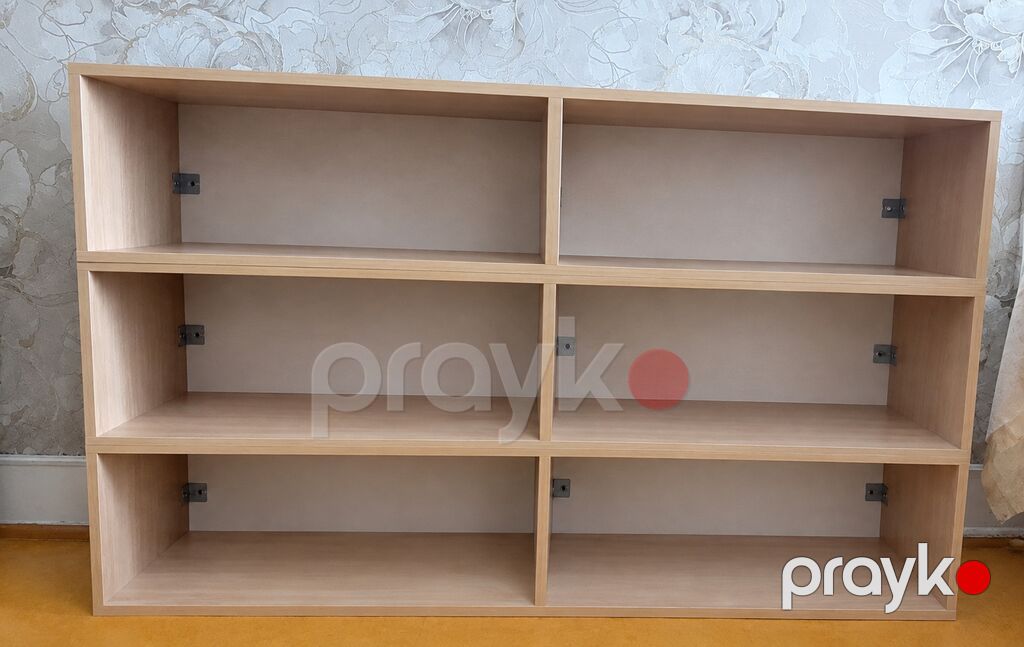 Divar üçün modul rəf sistemi - Material: ağcaqayın tonunda — Rəflər, Bakı (2)