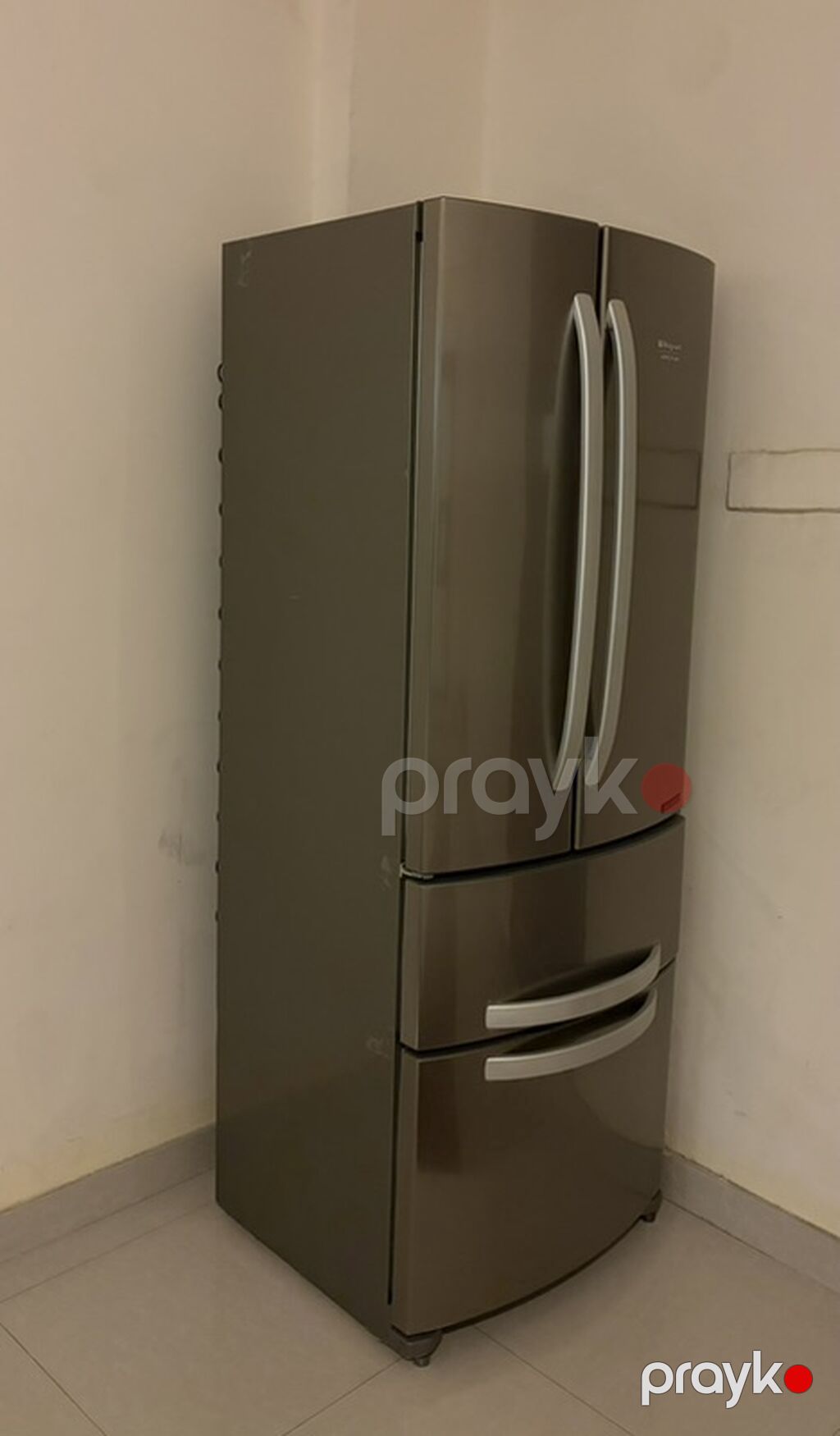 İşlənmiş 4 qapılı Hotpoint Ariston Soyuducu Satılır, rəng - Boz — Soyuducular, Bakı (3)