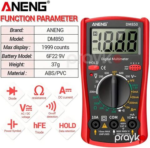 Aneng DM850 rəqəmsal multimetr — Bakı