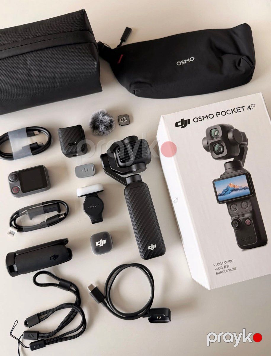 DJI Osmo Pocket 4P Vlog Combo — Dual-Lens Cinemati — Səs texnikası, Bakı (5)