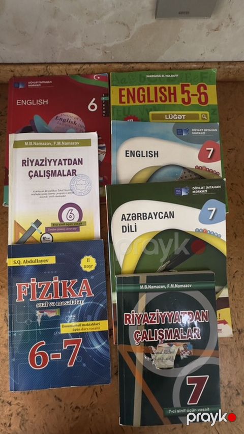 Məktəb və ingilis dili üzrə dərslik/toplular paketi Paketə daxildir — Bakı