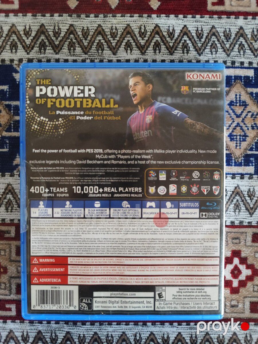 PS4 üçün PES 2019 oyun diski — Oyunlar, konsollər və proqramlar, Bakı (2)