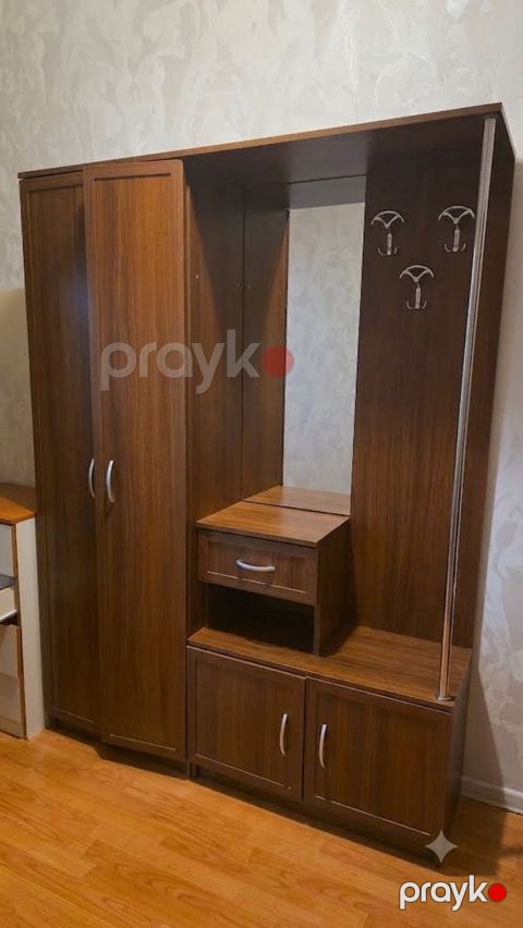 Dəhliz üçün funksional mebel dəsti - Material: ağac fakturalı laminat — Bakı