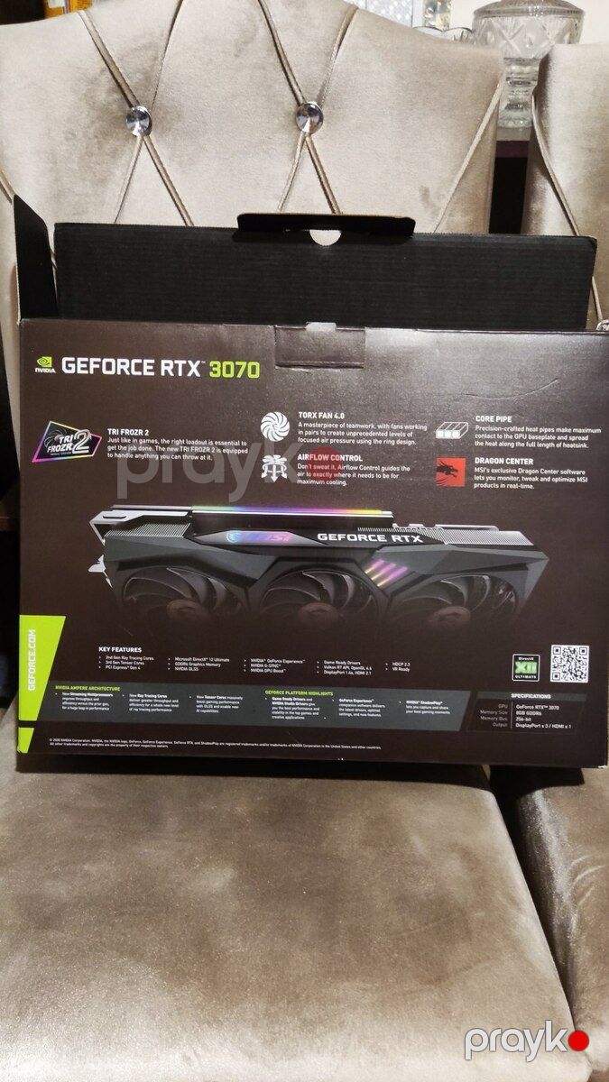 Msi Gaming X Trio RTX 3070 — Kompüterlər və noutbuklar, Bakı (8)