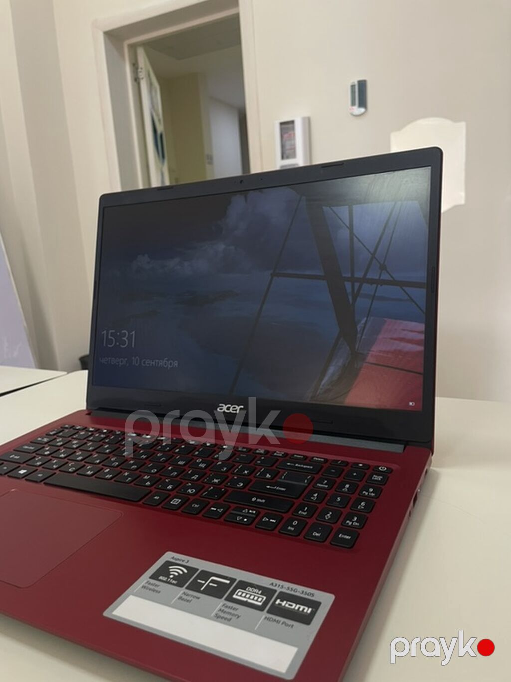 Acer Aspire 3 qırmızı noutbuk - 15.6" ekran, nazik çərçivə - Tam — Acer, Bakı (3)