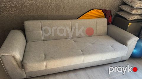 Gri rəngdə transformasiya olunan divan - 3 nəfərlik, düz xətlərə və — Digah