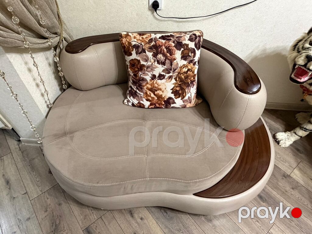 Mebel dəsti – dalğavari dizaynlı divan və 2 ədəd kreslo - Dizayn — Yumşaq mobilya dəstləri, Bakı (6)