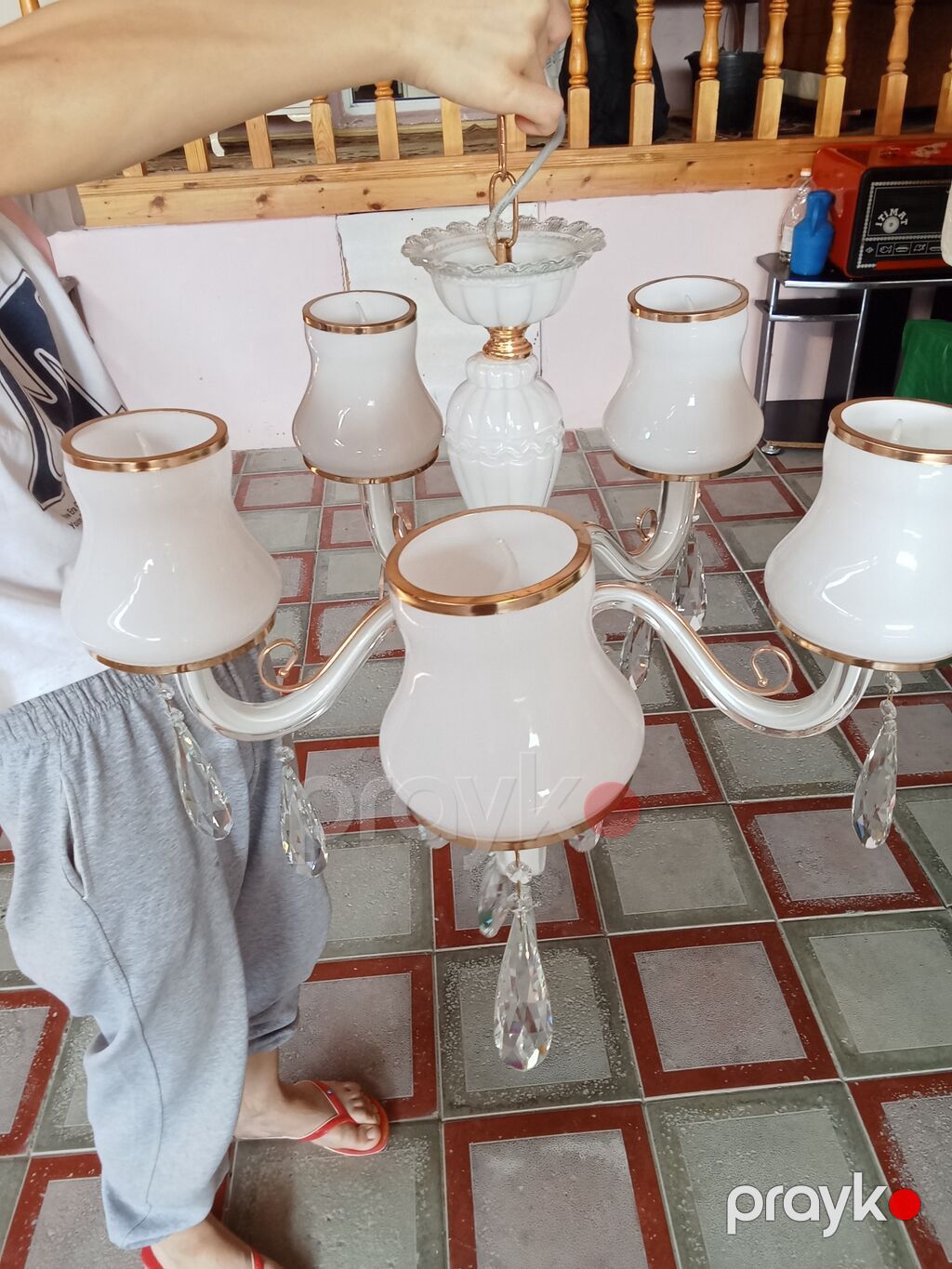 Çılçıraq, 10 və daha çox lampa, Metal — Tavan is?qlar? v? cilc?raqlar, Pirəkəşkül (2)