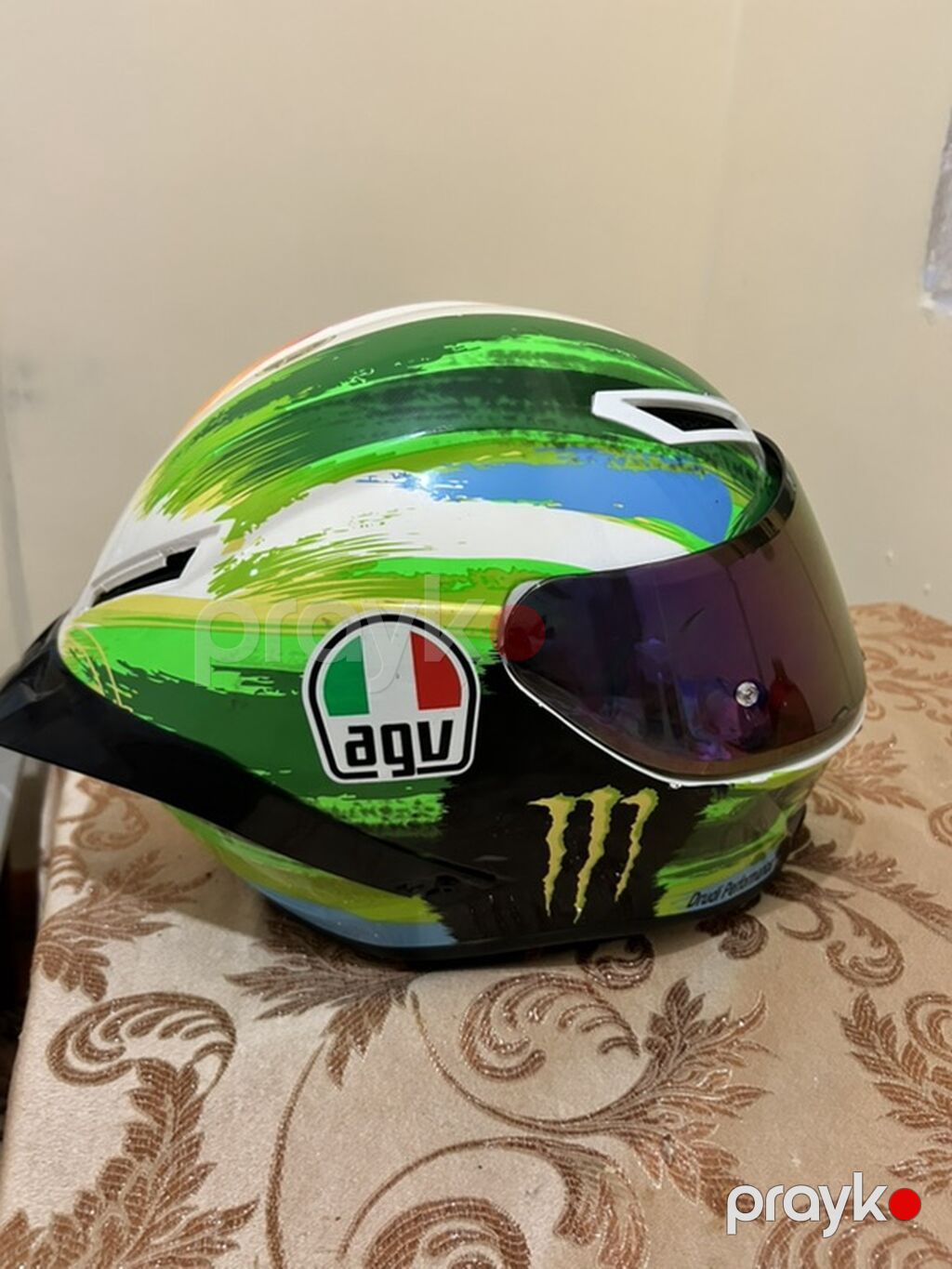AGV tam üzlü motosiklet dəbilqəsi – xüsusi dizayn - Brend: AGV - Növ — Motosiklet geyimi, Bakı (4)