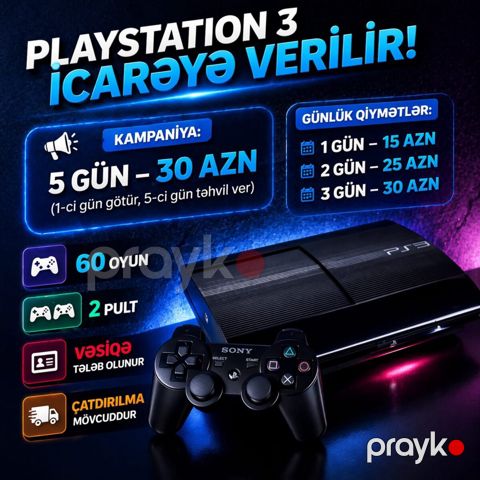 Playstation 3 icarəsi — Bakı