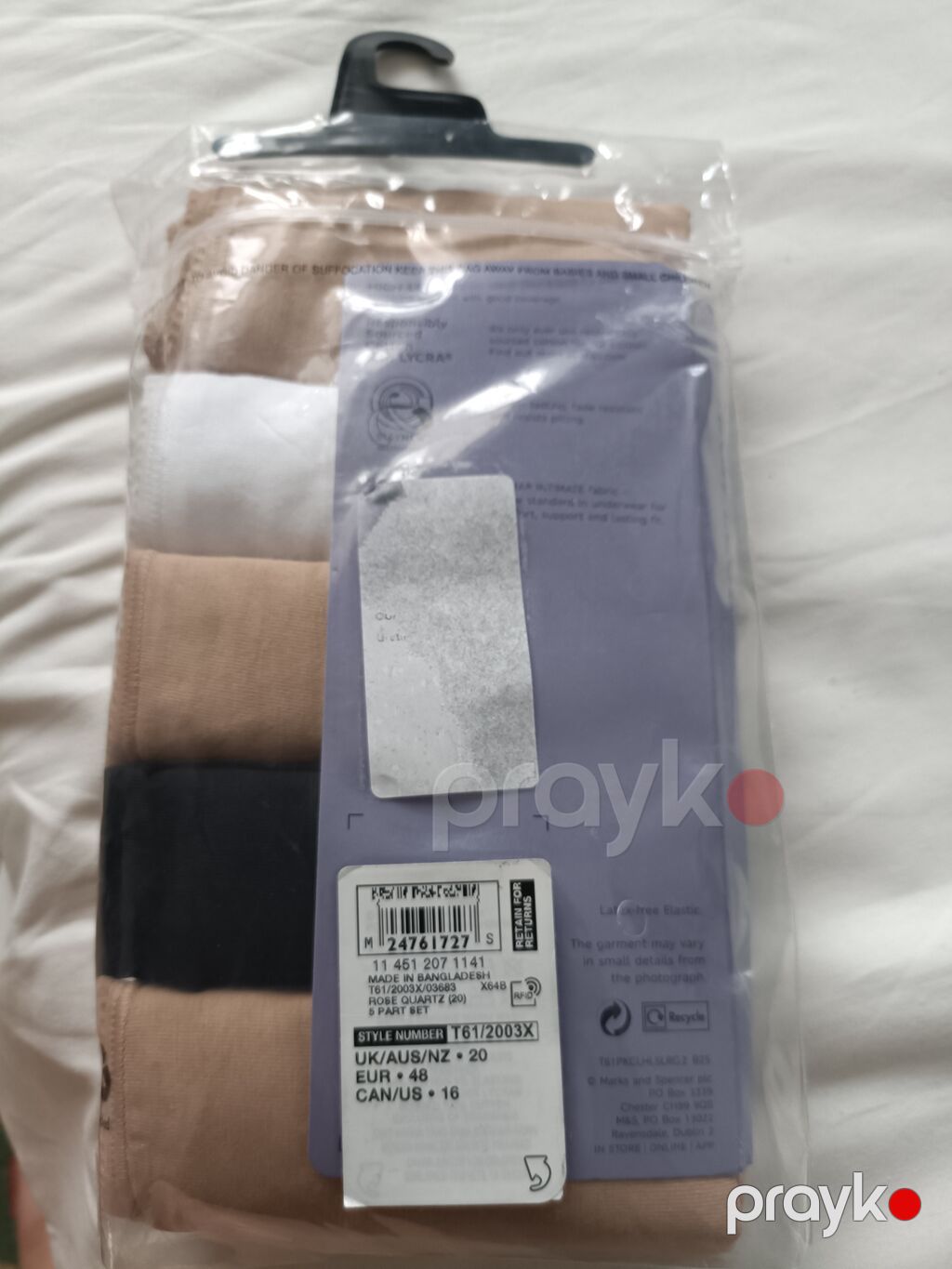M&S High Legs qadın alt paltarı – 5-li dəst - Model: High Legs — Şort, Bakı (2)