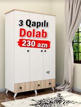 *3 Qapılı dolab* Yeni sifarişlə hazırlanır rəng seçimi var olcu — sabina mobilya — Mebel